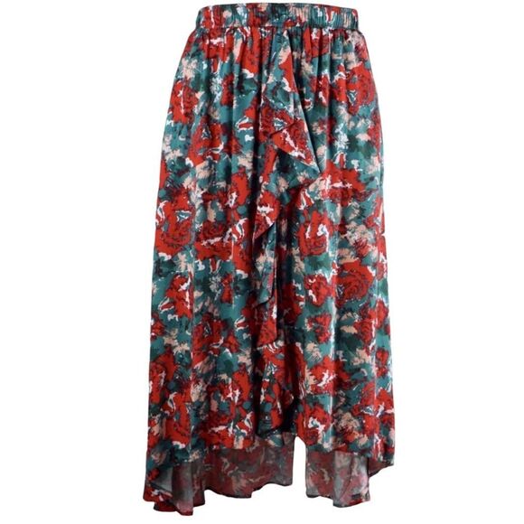 Anthropologie Porridge Miley Ruffled Floral Skirt NWOT Large - Picture 6 of 12